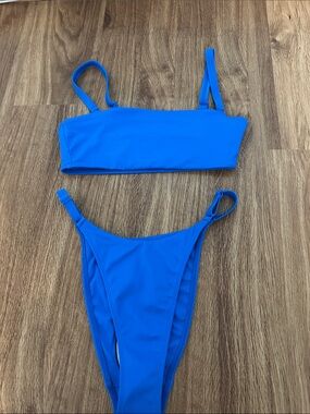 PacSun Bright Blue Swim Bikini Set